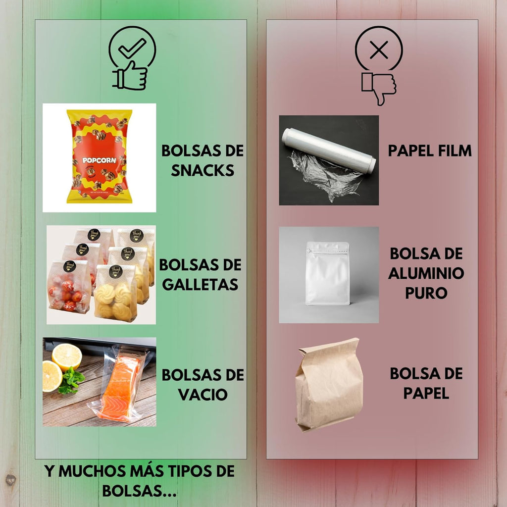 Mini sellador de bolsas